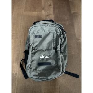 Timbuk2 Parkside Laptop Backpack Gray 18x13" w/ "Okta" Embroidered